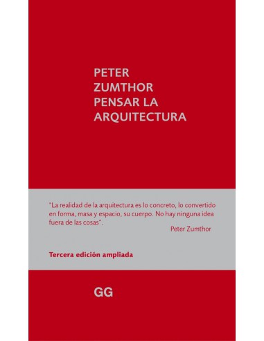 Peter Zumthor, Pensar la arquitectura
